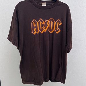 Faded black AC/DC shirt